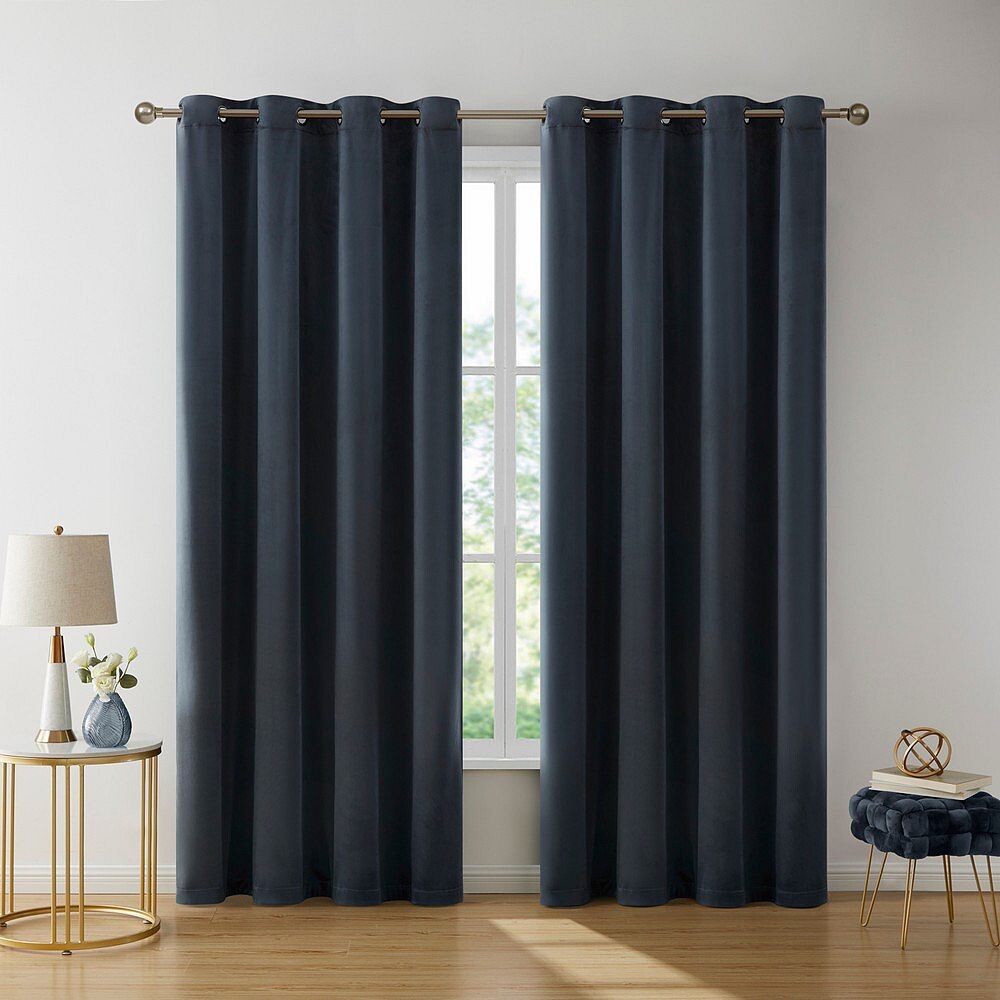 THD Grace Velvet Premium Мягкие люверсы для оконных штор, драпировочные панели — набор из 2 панелей, цвет Navy Blue
THD Grace Velvet Premium Мягкие люверсы для оконных штор, драпировочные панели — набор из 2 панелей, цвет Navy Blue