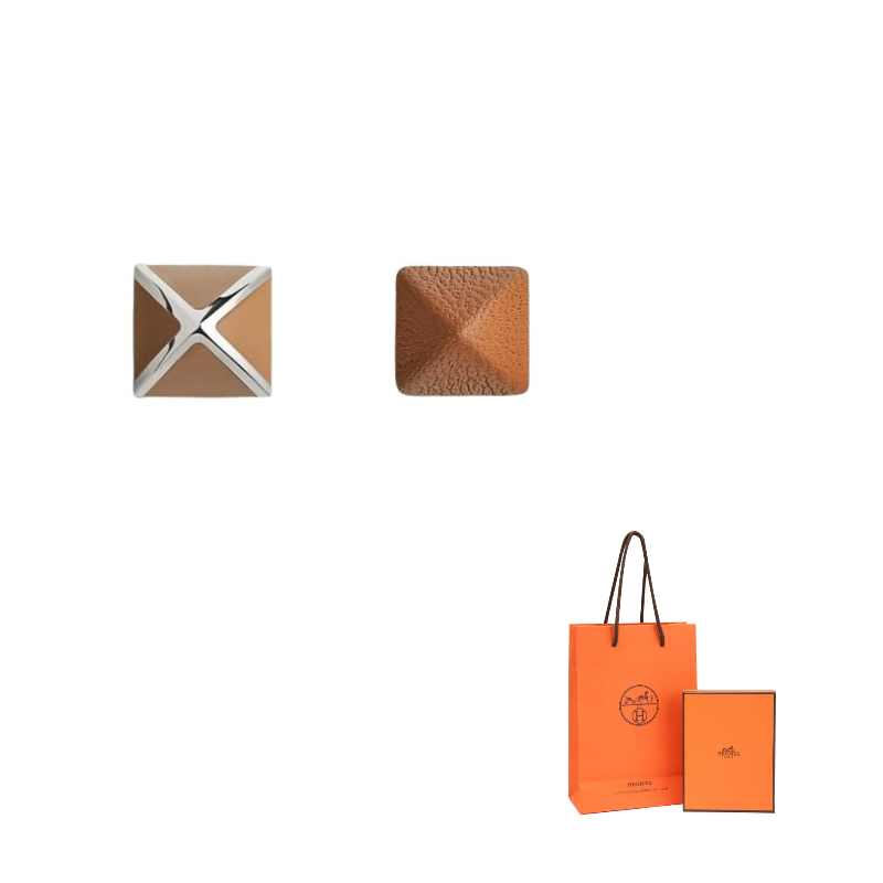 HERMES Серьги Medor Metal Stud, женские, коричневые
HERMES Серьги Medor Metal Stud, женские, коричневые