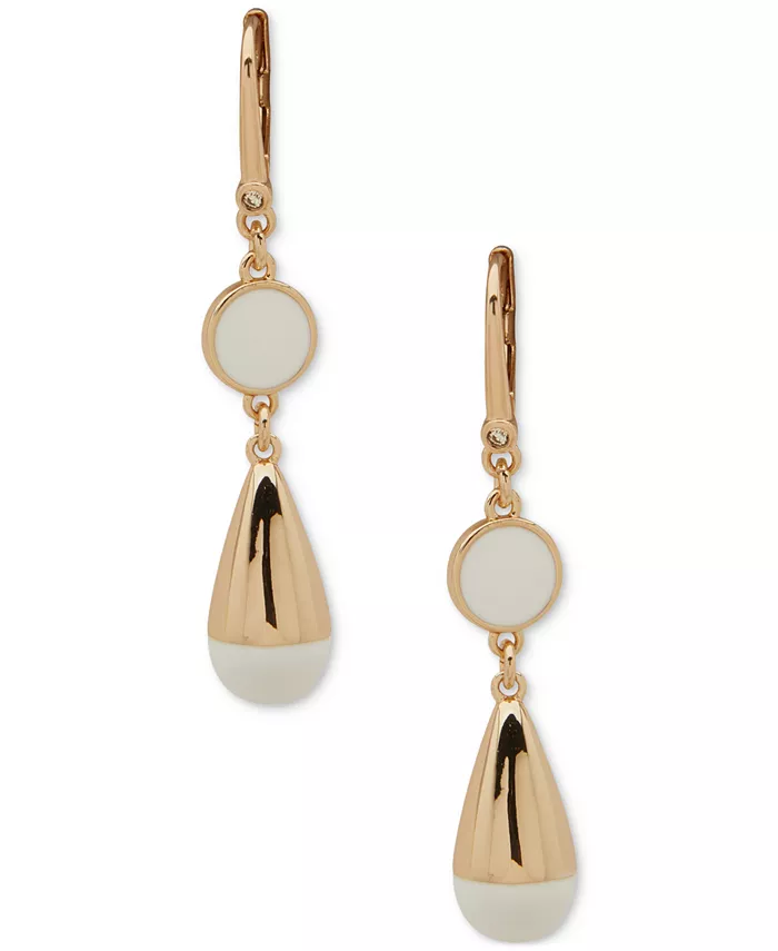 Двойные серьги-подвески с застежкой-русалкой и золотистой белой эмалью DKNY, серебряный
Двойные серьги-подвески с застежкой-русалкой и золотистой белой эмалью DKNY, серебряный