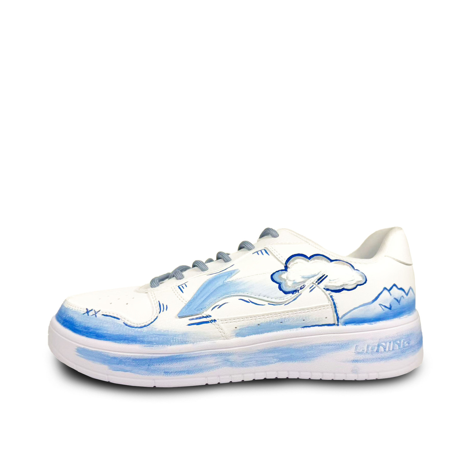 Мужские плавучие скейтбордистские кроссовки Li Ning с износостойкой дышащей конструкцией, увеличивающей высоту., синий белый
Мужские плавучие скейтбордистские кроссовки Li Ning с износостойкой дышащей конструкцией, увеличивающей высоту., синий белый