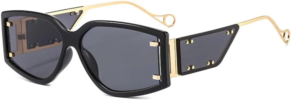 Солнцезащитные очки для женщин и мужчин в стиле панк, с металлическими заклепками, женские солнцезащитные очки с защитой от УФ-излучения UV400 LANGSER, Black
Солнцезащитные очки для женщин и мужчин в стиле панк, с металлическими заклепками, женские солнцезащитные очки с защитой от УФ-излучения UV400 LANGSER, Black
