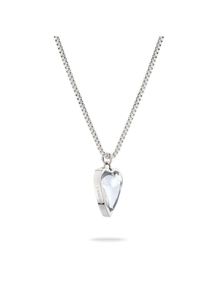 LIEBESKIND BERLIN Колье «Стеклянное сердце» из серебра
LIEBESKIND BERLIN Колье «Стеклянное сердце» из серебра
