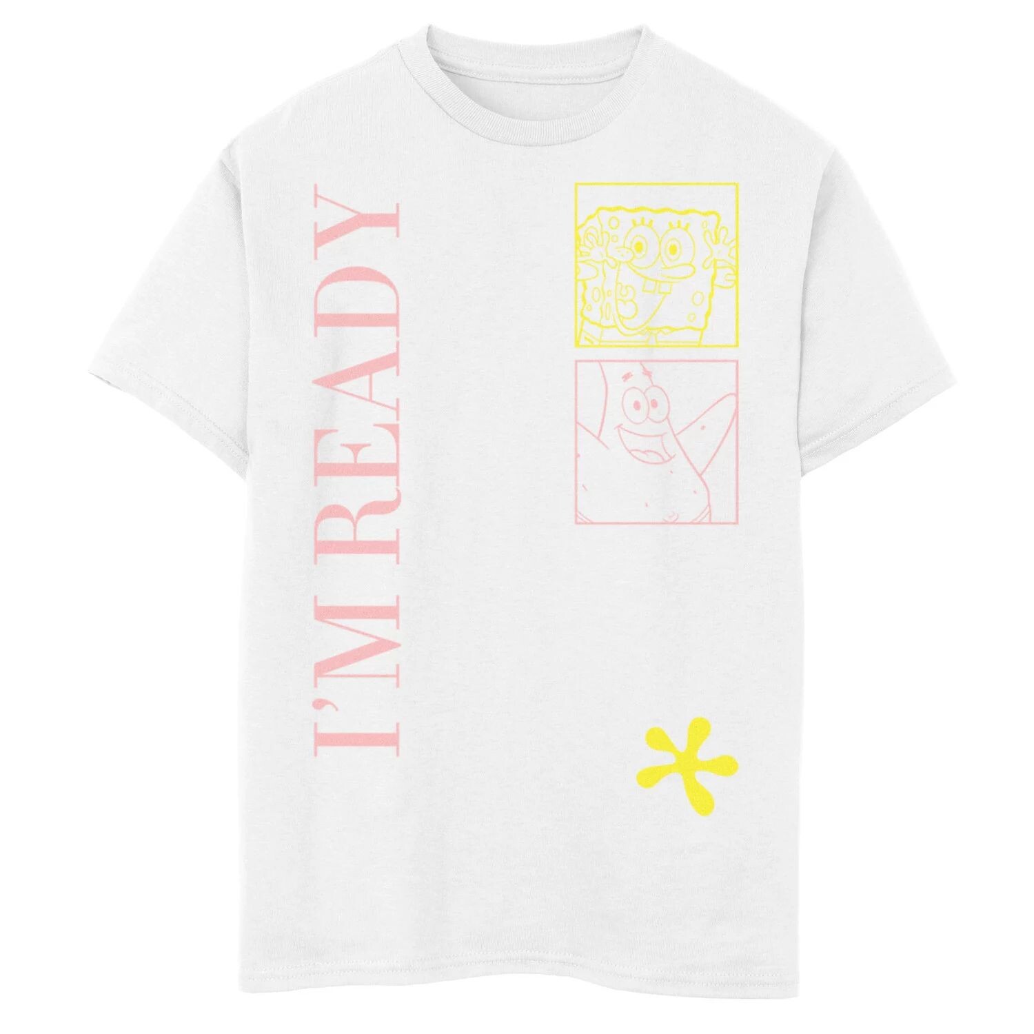 Футболка с рисунком «Патрик, я готов», для мальчиков 8–20 лет, квадратные штаны «Губка Боб» Nickelodeon
Футболка с рисунком «Патрик, я готов», для мальчиков 8–20 лет, квадратные штаны «Губка Боб» Nickelodeon