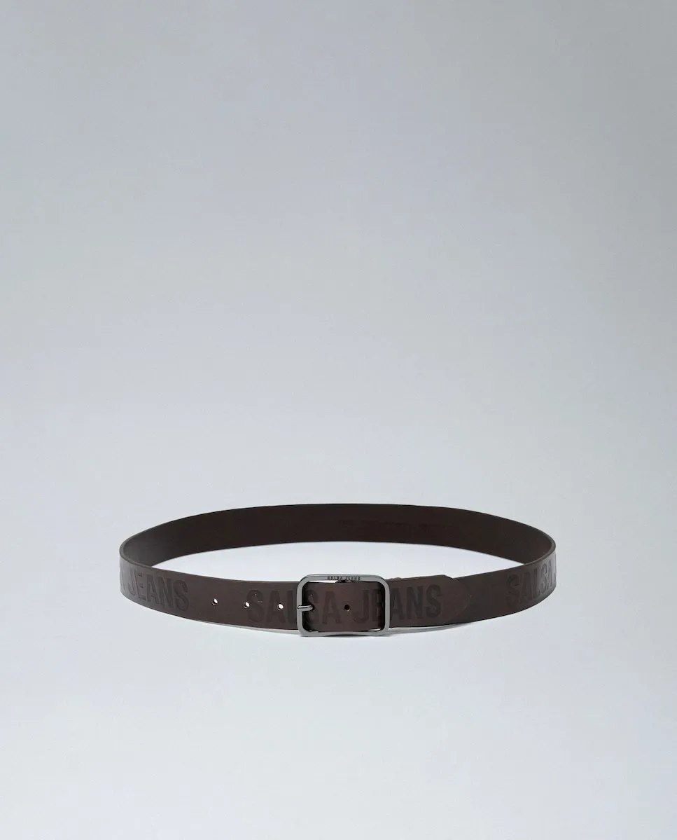 Мужской кожаный ремень с фирменной отделкой Salsa Jeans, коричневый
Мужской кожаный ремень с фирменной отделкой Salsa Jeans, коричневый