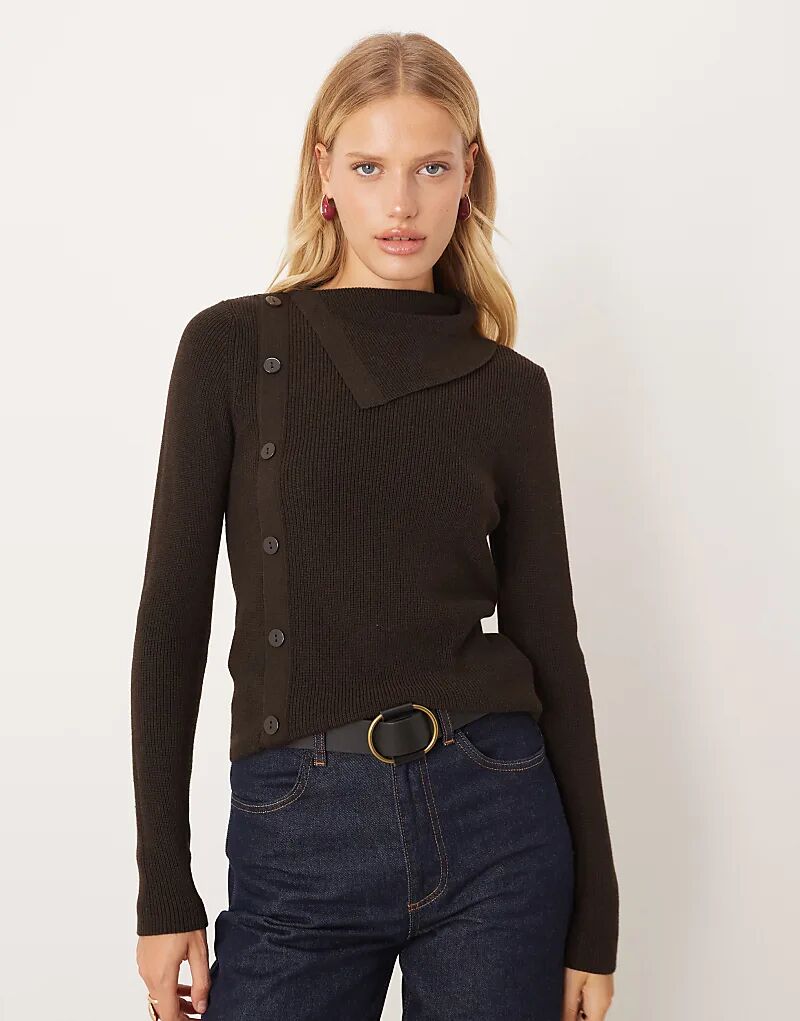 Джемпер из смеси шерсти Mango с пуговицами коричневого цвета
Джемпер из смеси шерсти Mango с пуговицами коричневого цвета