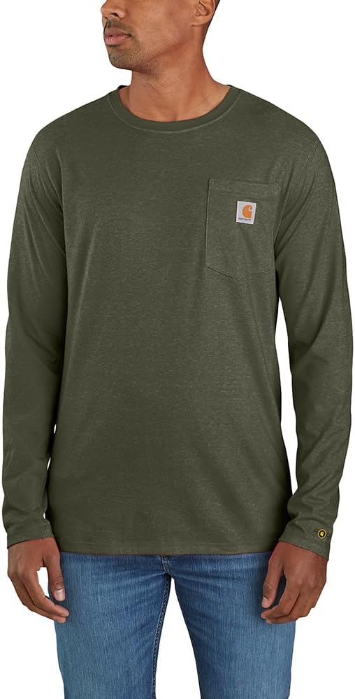Carhartt мужская футболка с длинным рукавом и карманом, Relaxed Fit, средней плотности, Basil Heather
Carhartt мужская футболка с длинным рукавом и карманом, Relaxed Fit, средней плотности, Basil Heather