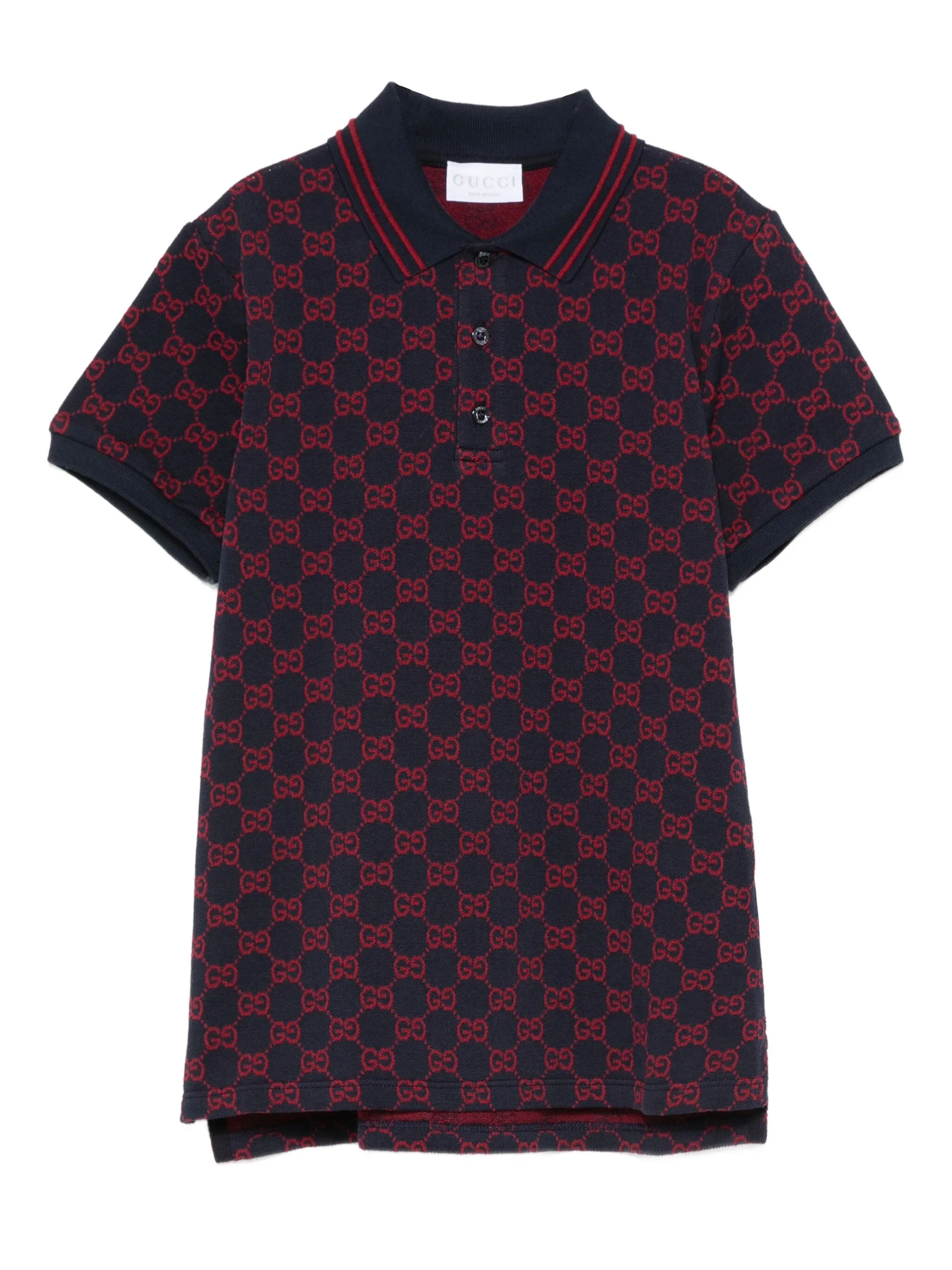 Рубашка поло с узором GG Gucci Kids, синий
Рубашка поло с узором GG Gucci Kids, синий