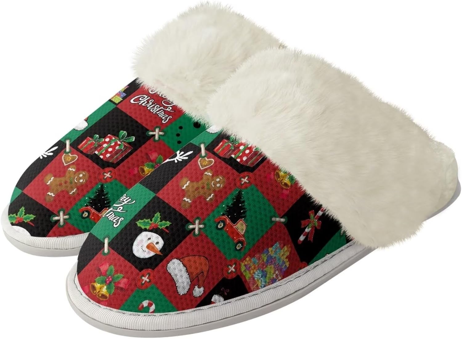 Тапочки Srengjodk для женщин и мужчин, хлопковые фланелевые тапочки с меховой отделкой, домашние тапочки, рождественские тапочки для пары, размеры 36-47, Gingerbread Print
Тапочки Srengjodk для женщин и мужчин, хлопковые фланелевые тапочки с меховой отделкой, домашние тапочки, рождественские тапочки для пары, размеры 36-47, Gingerbread Print