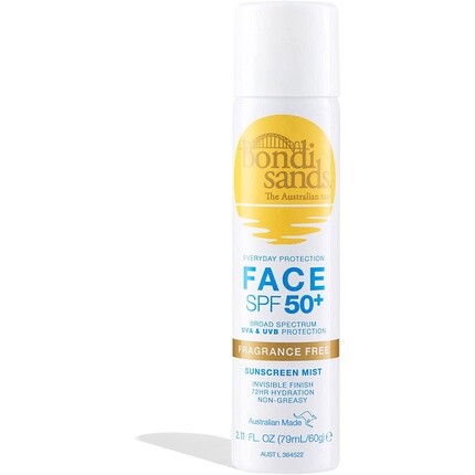 Солнцезащитный спрей для лица Spf 50+ без ароматизаторов, 79 мл, 2,11 унции, Bondi Sands
Солнцезащитный спрей для лица Spf 50+ без ароматизаторов, 79 мл, 2,11 унции, Bondi Sands