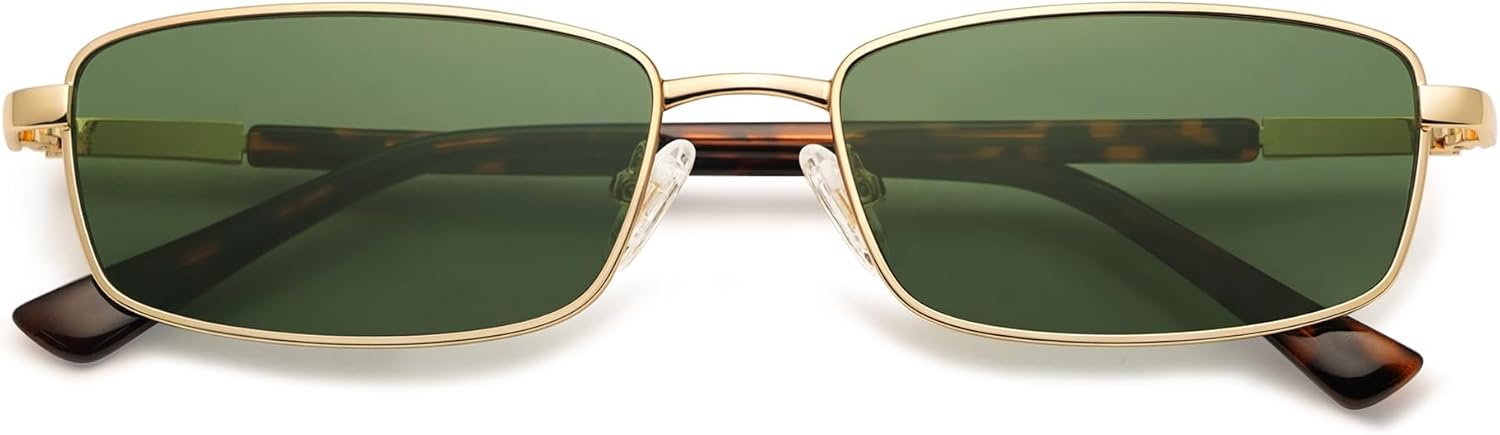 Ретро-солнцезащитные очки в форме прямоугольника, модель Y2k, для женщин и мужчин, маленькие, в стиле 80-х и 90-х, с защитой от ультрафиолета UV400, модель AP3690 Appassal, C2 Gold/Green
Ретро-солнцезащитные очки в форме прямоугольника, модель Y2k, для женщин и мужчин, маленькие, в стиле 80-х и 90-х, с защитой от ультрафиолета UV400, модель AP3690 Appassal, C2 Gold/Green