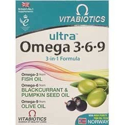 Витабиотик Ультра Омега 3.6.9 Vitabiotics
Витабиотик Ультра Омега 3.6.9 Vitabiotics