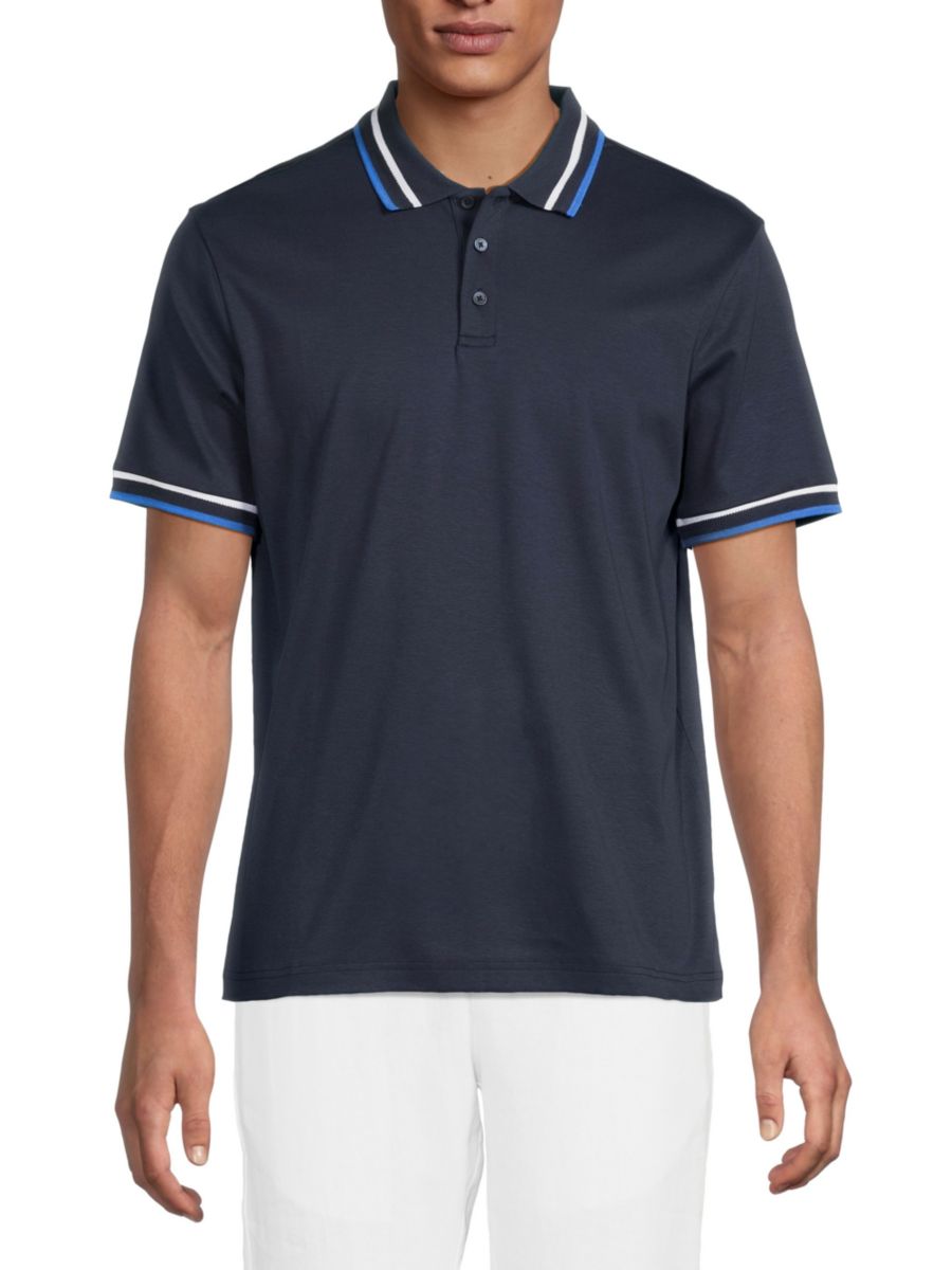 Поло из хлопка пима Bugatchi, темно-синий
Поло из хлопка пима Bugatchi, темно-синий