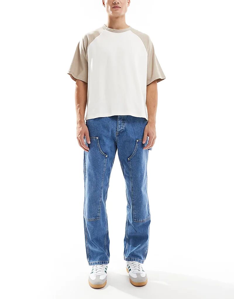 Джинсы Jack & Jones Eddie свободного кроя с эффектом потертости синего цвета в плотницком стиле
Джинсы Jack & Jones Eddie свободного кроя с эффектом потертости синего цвета в плотницком стиле