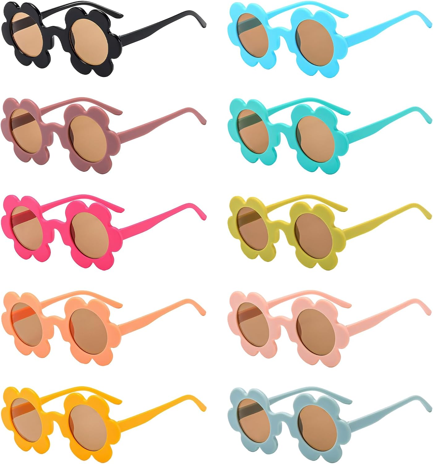 Набор из 10 солнцезащитных очков Pibupibu с цветочным рисунком, 5,71 дюйма, для взрослых, забавные и милые очки с цветочным рисунком для женщин, сувениры для вечеринок, Colorful
Набор из 10 солнцезащитных очков Pibupibu с цветочным рисунком, 5,71 дюйма, для взрослых, забавные и милые очки с цветочным рисунком для женщин, сувениры для вечеринок, Colorful