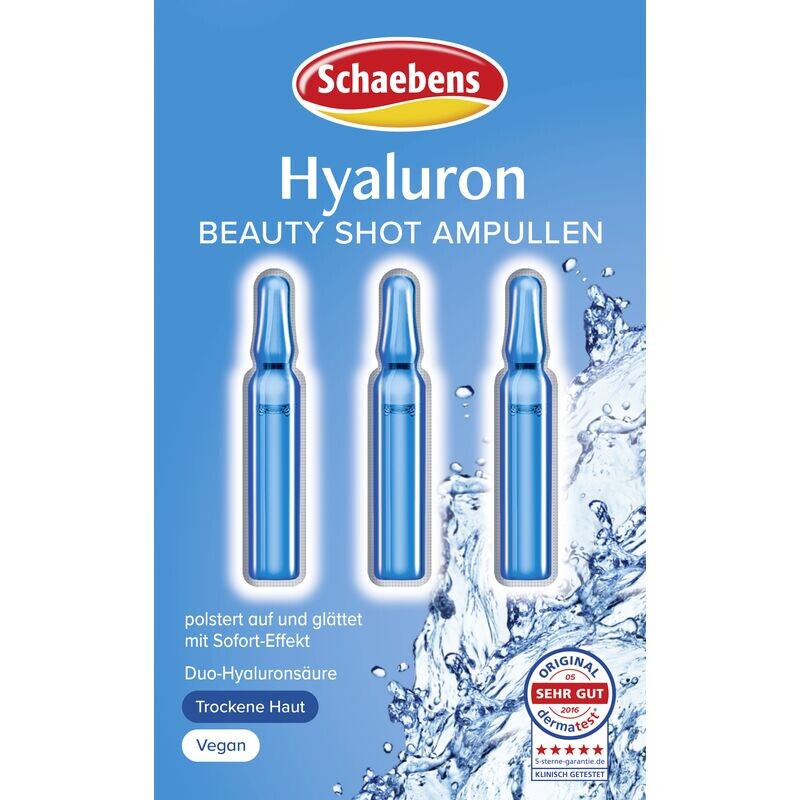 Гиалуроновый косметический шот Schaebens, 3 ml
Гиалуроновый косметический шот Schaebens, 3 ml
