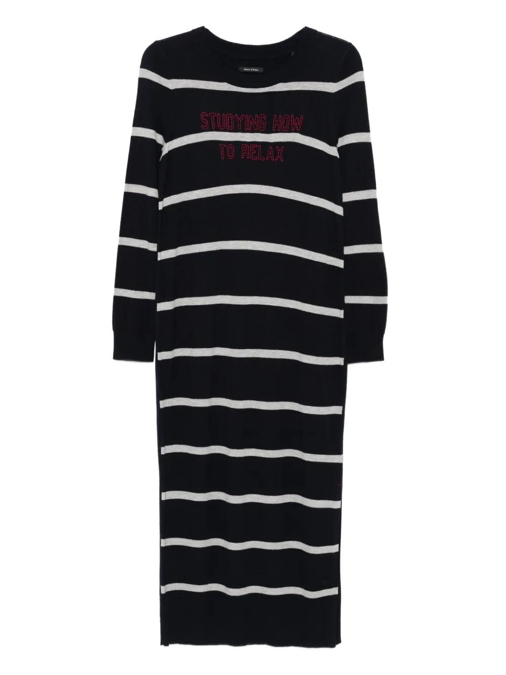 Полосатое платье миди с круглым вырезом Marc O'Polo, синий
Полосатое платье миди с круглым вырезом Marc O'Polo, синий