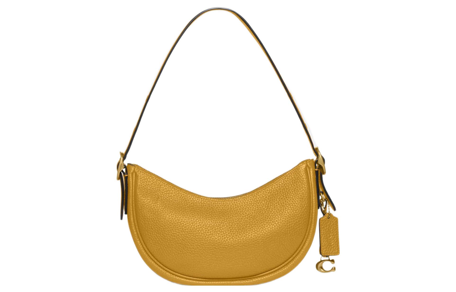 COACH Женская жёлтая кожаная сумка через плечо
COACH Женская жёлтая кожаная сумка через плечо