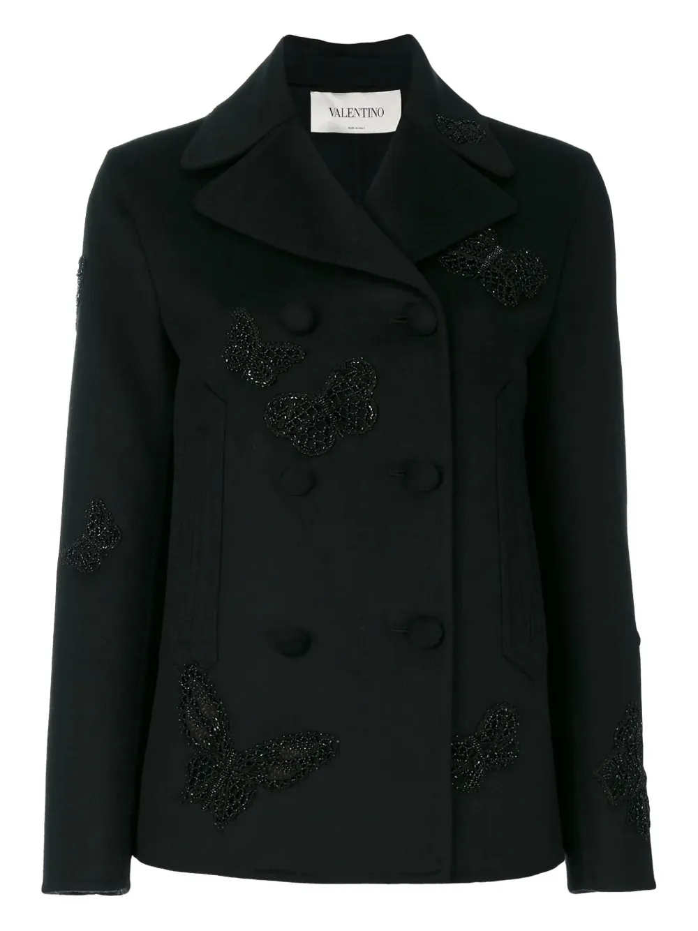 Пальто с вышитыми бабочками VALENTINO GARAVANI, черный
Пальто с вышитыми бабочками VALENTINO GARAVANI, черный