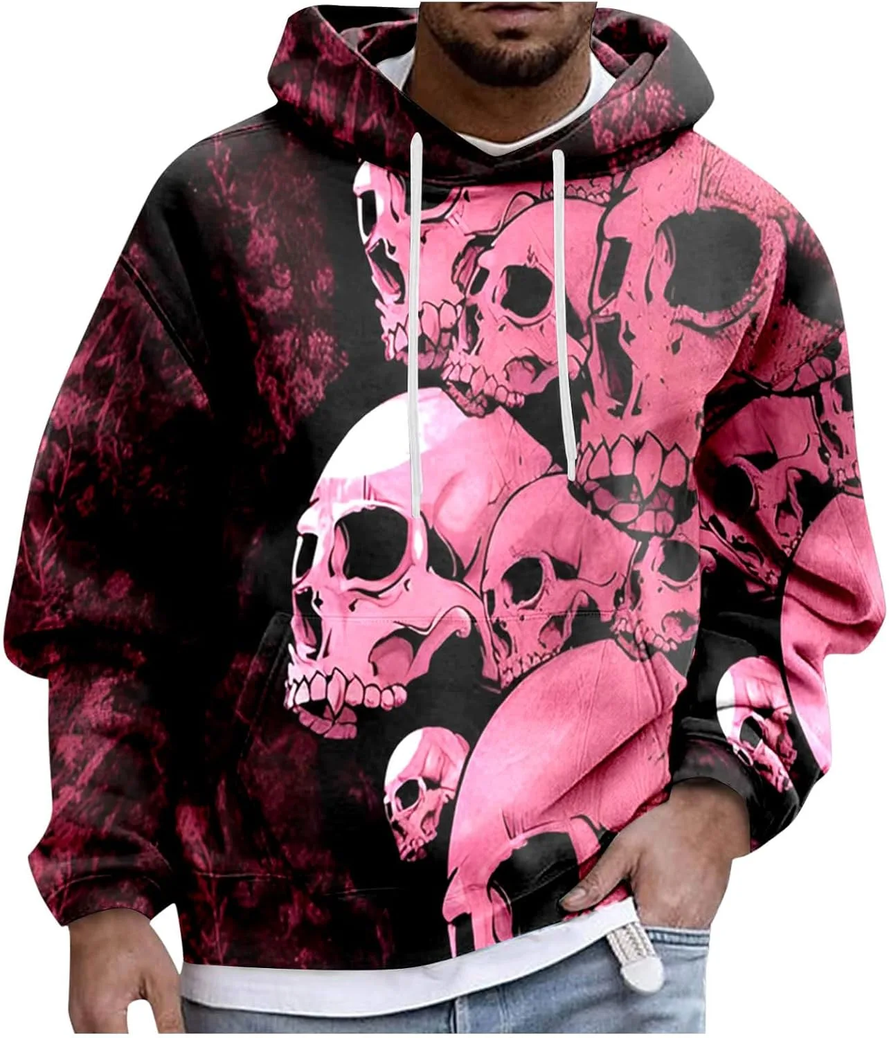Мужской худи с принтом Skeleton Halloween
Мужской худи с принтом Skeleton Halloween