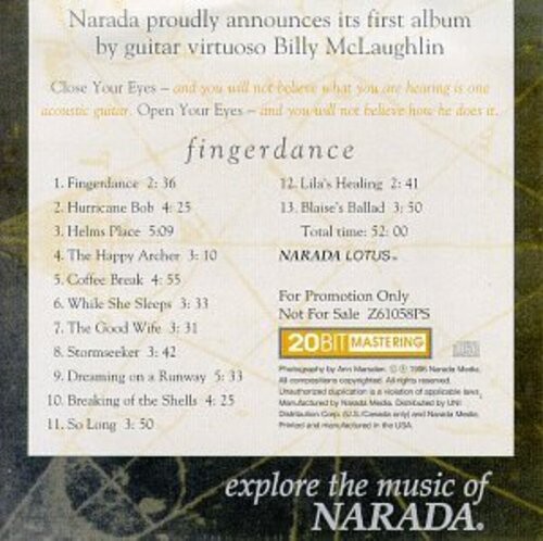 CD диск McLaughlin, Billy: Fingerdance
CD диск McLaughlin, Billy: Fingerdance