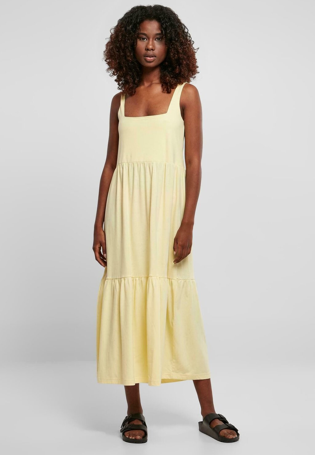 Платье из джерси Urban Classics, желтый 
Платье из джерси Urban Classics, желтый