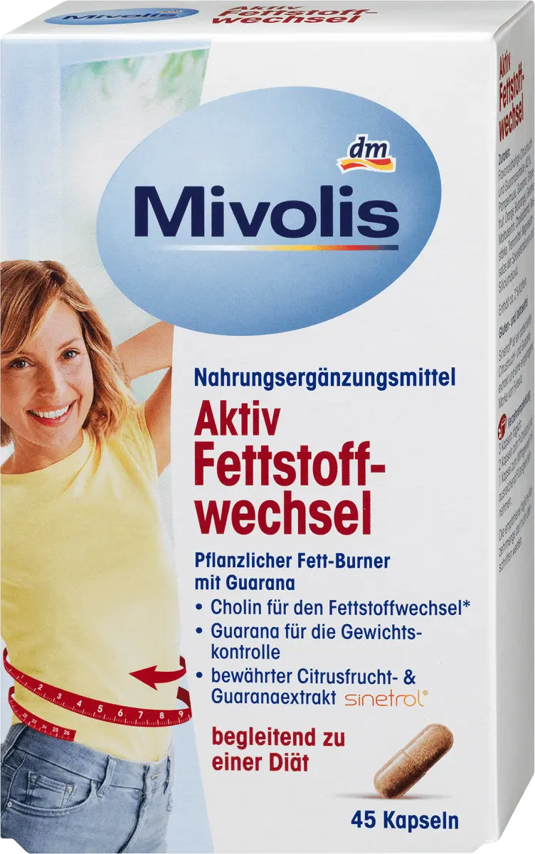 Капсулы активного метаболизма жиров 45 шт. по 25 г. Mivolis
Капсулы активного метаболизма жиров 45 шт. по 25 г. Mivolis