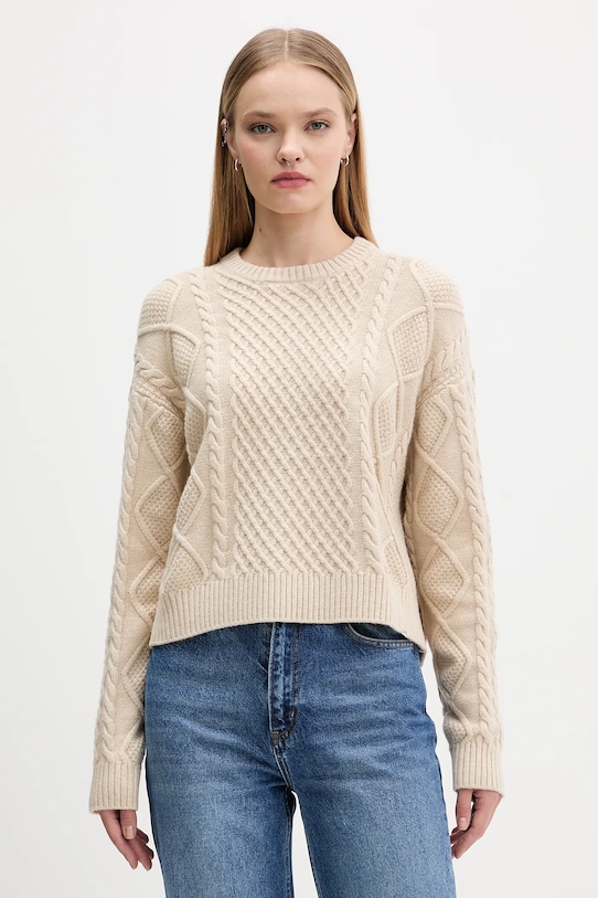Свитер из смесовой шерсти Guess Jeans, бежевый
Свитер из смесовой шерсти Guess Jeans, бежевый
