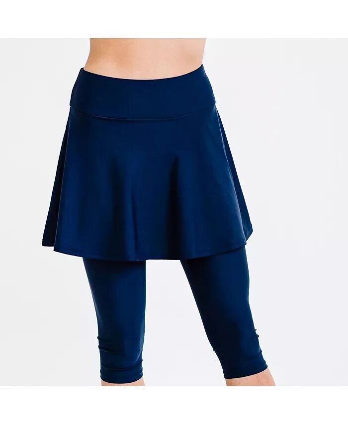 Женская расклешенная юбка для плавания и леггинсы-капри Calypsa, синий
Женская расклешенная юбка для плавания и леггинсы-капри Calypsa, синий