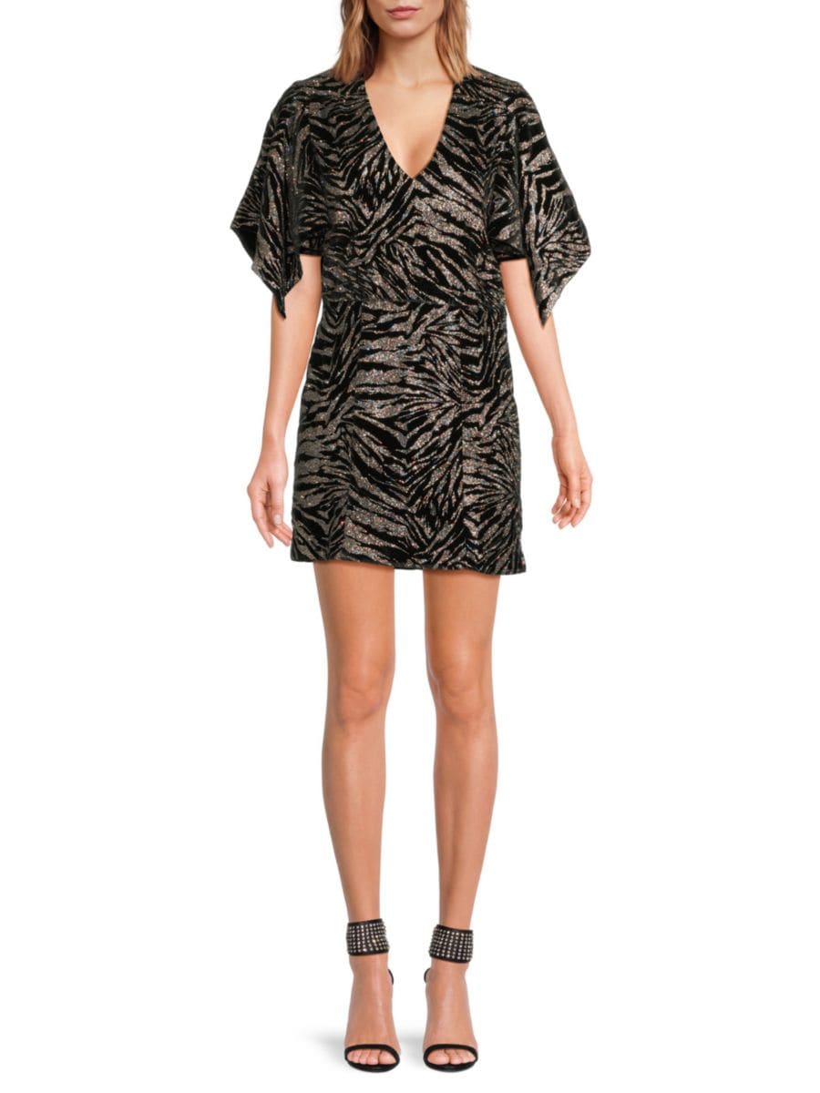 Мини-платье Rilena с блестками и анималистичным принтом Zadig & Voltaire, черный
Мини-платье Rilena с блестками и анималистичным принтом Zadig & Voltaire, черный