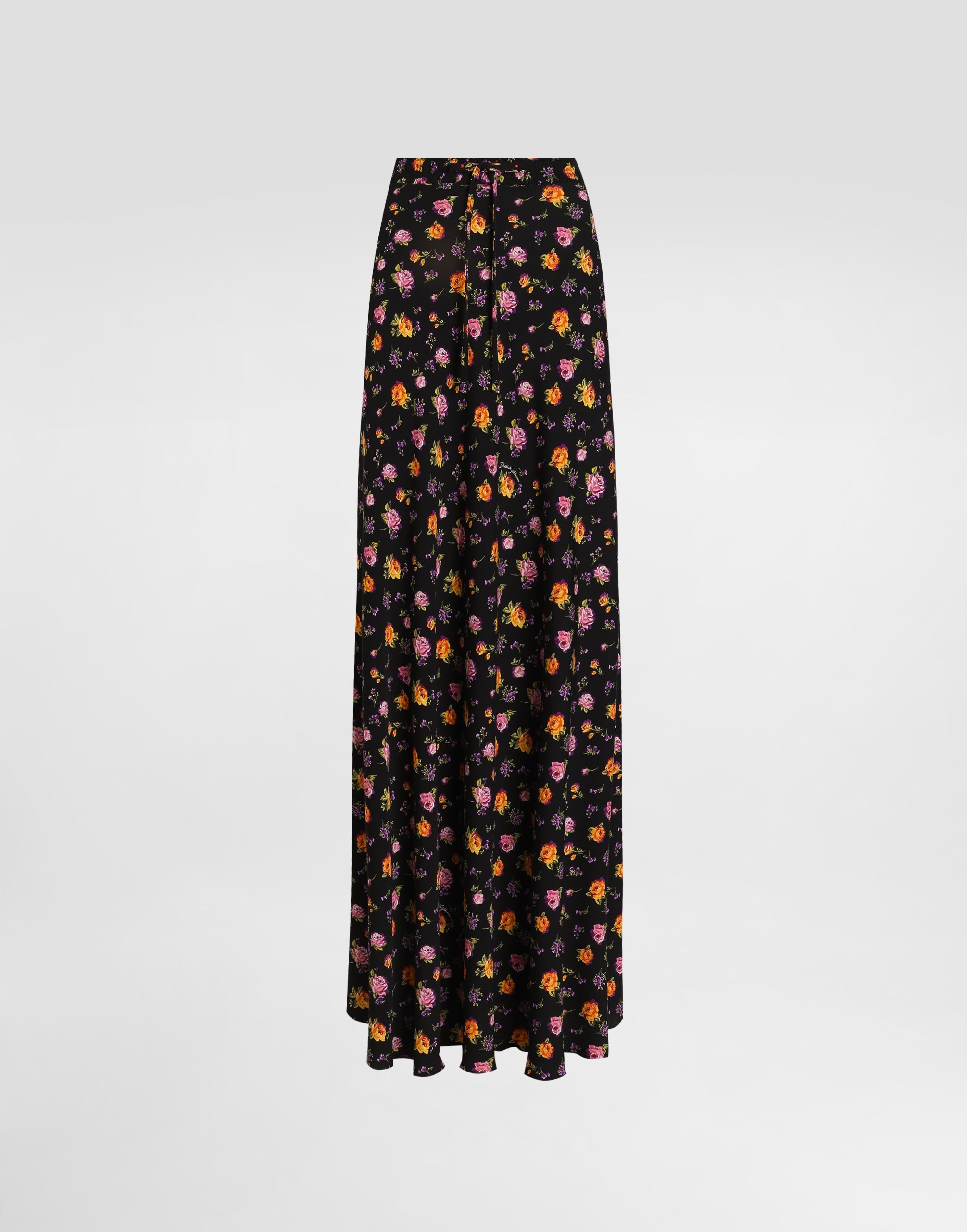 Расклешенная юбка из шармеза с принтом в виде небольших букетов роз Dolce & Gabbana, мультиколор
Расклешенная юбка из шармеза с принтом в виде небольших букетов роз Dolce & Gabbana, мультиколор