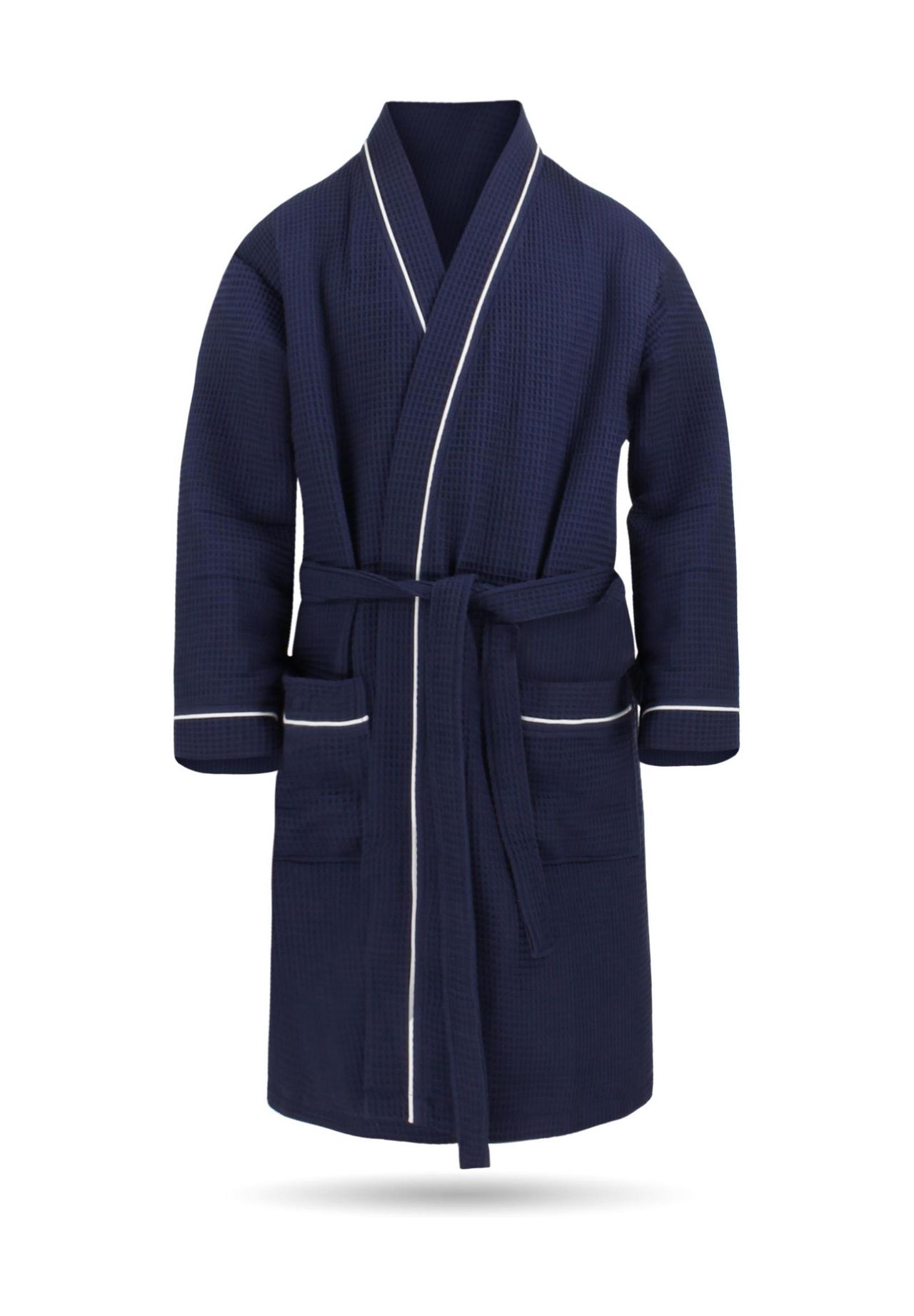 Халат мужской с вафельным пике Бали Normani, темно-синий
Халат мужской с вафельным пике Бали Normani, темно-синий