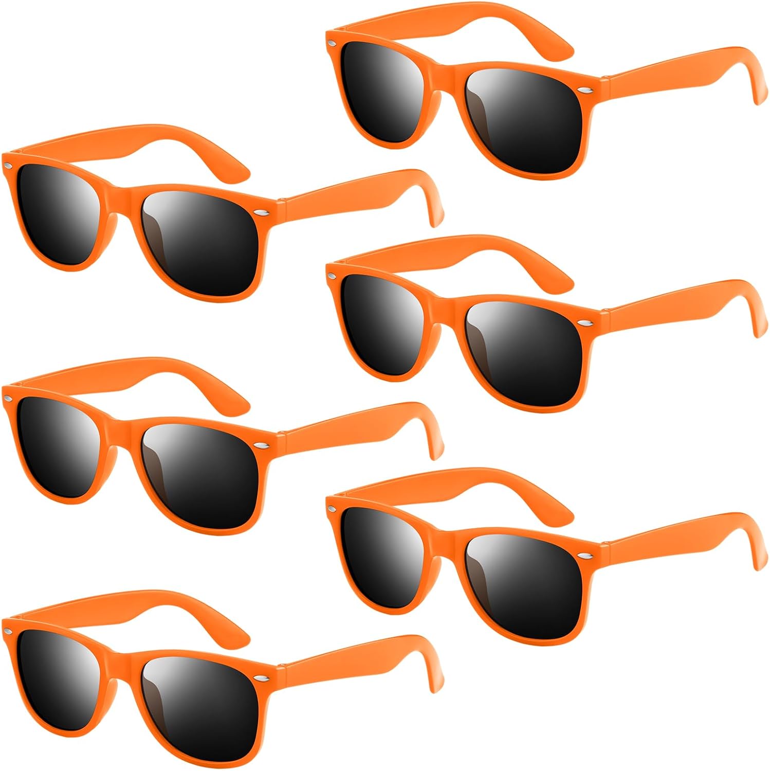 NEBURORA Набор из 6 оранжевых неоновых солнцезащитных очков в стиле ретро для вечеринок, для взрослых мужчин и женщин, на день рождения, свадьбу, лето, пляж, бассейн, Orange
NEBURORA Набор из 6 оранжевых неоновых солнцезащитных очков в стиле ретро для вечеринок, для взрослых мужчин и женщин, на день рождения, свадьбу, лето, пляж, бассейн, Orange