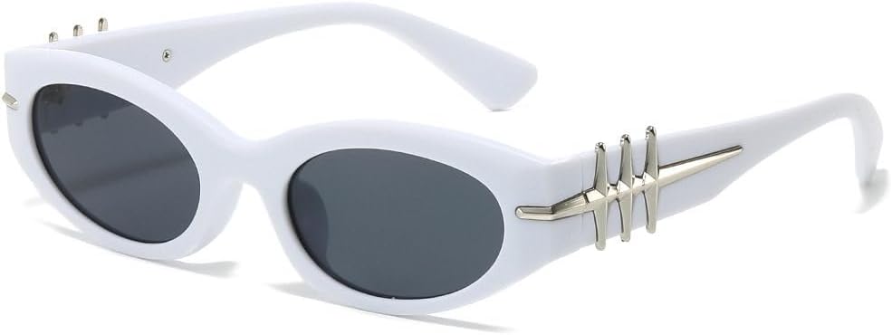 Винтажные роскошные солнцезащитные очки «кошачий глаз» для женщин и мужчин, в стиле панк, популярные, с маленькой оправой и заклепками, в стиле хип-хоп MTZJH, One Color
Винтажные роскошные солнцезащитные очки «кошачий глаз» для женщин и мужчин, в стиле панк, популярные, с маленькой оправой и заклепками, в стиле хип-хоп MTZJH, One Color