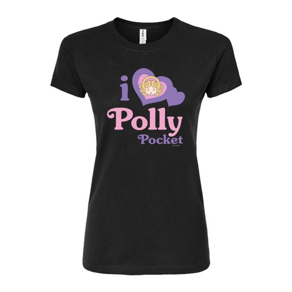 Футболка приталенная I love Polly для девушек Polly Pocket, черный
Футболка приталенная I love Polly для девушек Polly Pocket, черный