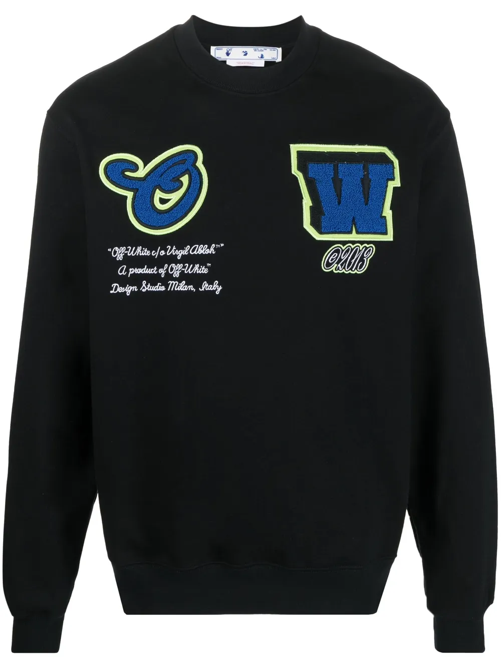 Толстовка с нашивкой-логотипом OFF-WHITE, черный
Толстовка с нашивкой-логотипом OFF-WHITE, черный
