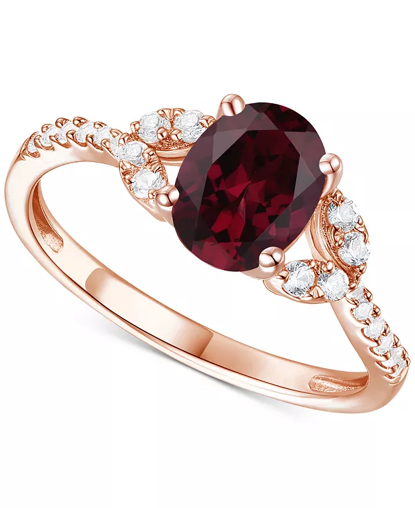 Кольцо с цитрином (1 карат tw) и выращенным в лаборатории белым сапфиром (1/4 карата tw) из стерлингового серебра с покрытием из 14-каратного золота (также с другими драгоценными камнями) Macy'S, garnet
Кольцо с цитрином (1 карат tw) и выращенным в лаборатории белым сапфиром (1/4 карата tw) из стерлингового серебра с покрытием из 14-каратного золота (также с другими драгоценными камнями) Macy'S, garnet