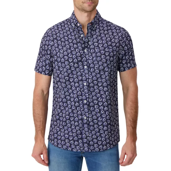 Мужская короткая рукавная тропическая рубашка с принтом на пуговицах Report Collection, синий
Мужская короткая рукавная тропическая рубашка с принтом на пуговицах Report Collection, синий