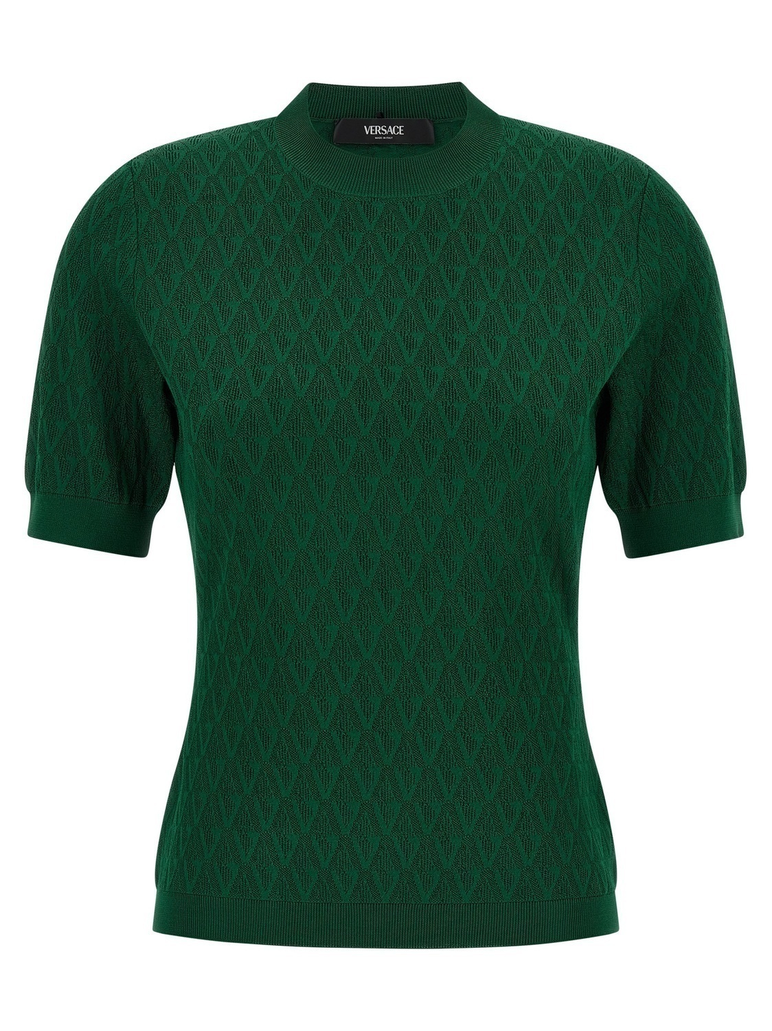 Свитер с буквой «V» VERSACE, зеленый
Свитер с буквой «V» VERSACE, зеленый