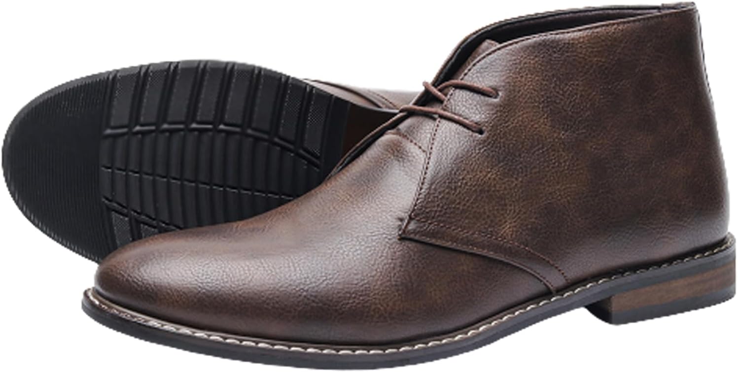 Мужские кожаные ботинки AMAZIDEAL с шнуровкой, классические повседневные оксфорды с круглым носком, удобные нескользящие ретро-батники в стиле десерт, коричневый
Мужские кожаные ботинки AMAZIDEAL с шнуровкой, классические повседневные оксфорды с круглым носком, удобные нескользящие ретро-батники в стиле десерт, коричневый