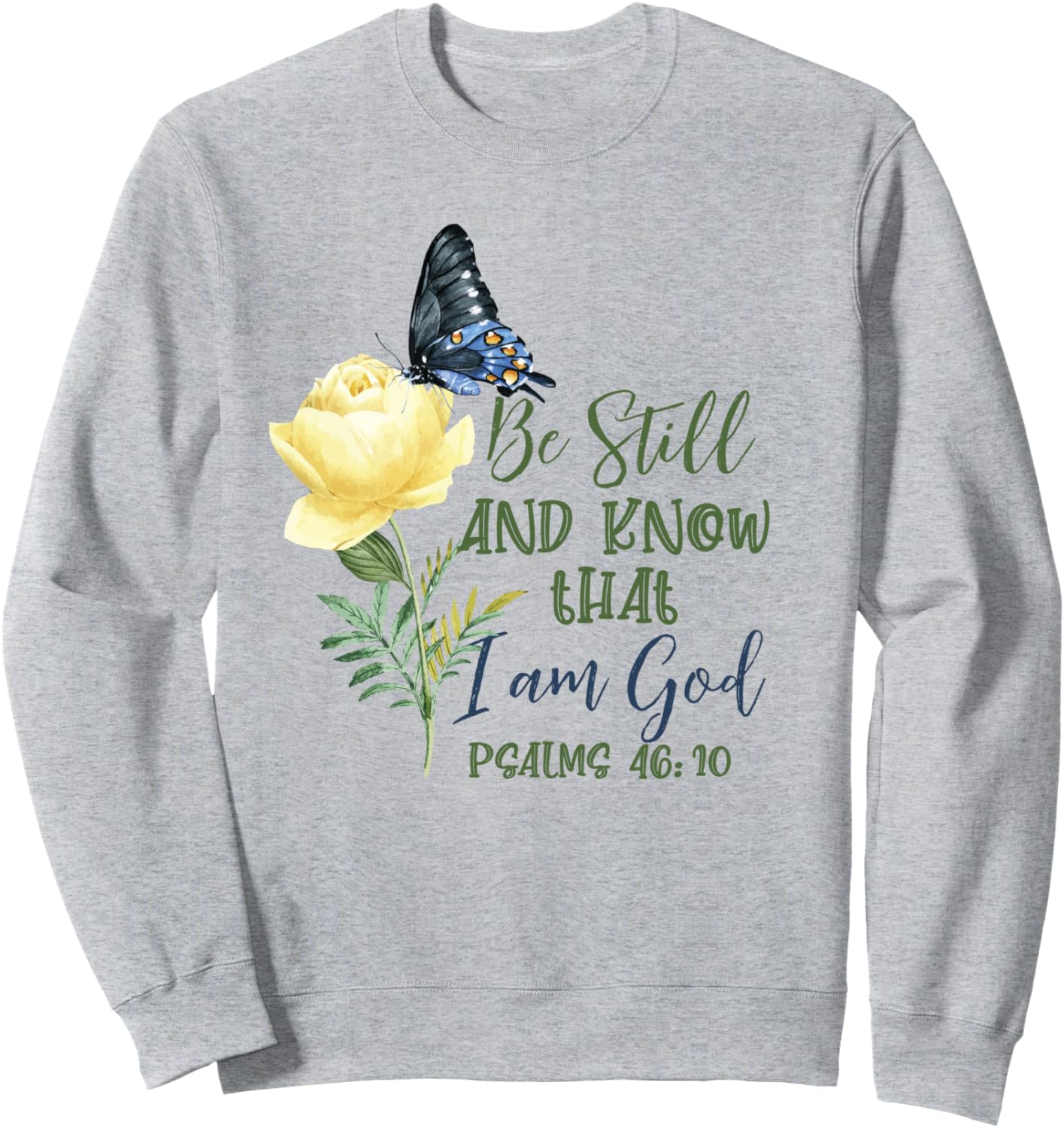 Христианская Библия, Псалом 46:10, Толстовка с цветком и бабочкой Inspirational Religious Faith Jesus God Hs0, серый
Христианская Библия, Псалом 46:10, Толстовка с цветком и бабочкой Inspirational Religious Faith Jesus God Hs0, серый