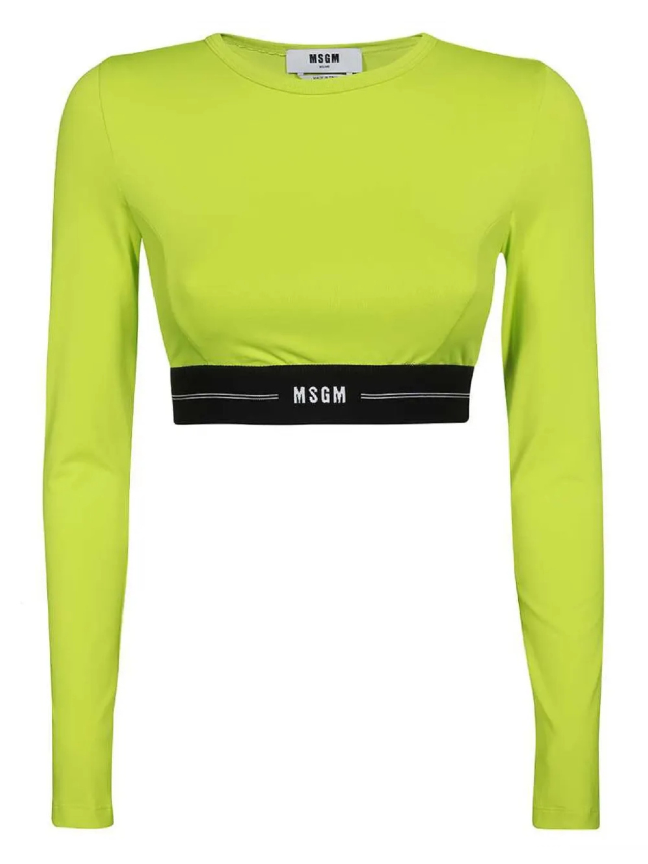 Укороченная футболка MSGM, зеленый
Укороченная футболка MSGM, зеленый