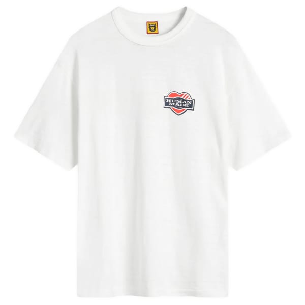 Футболка с принтом в виде сердца Human Made, белый 
Футболка с принтом в виде сердца Human Made, белый