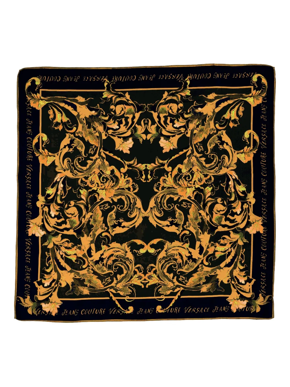 Шелковый шарф с принтом в стиле барокко Versace Jeans Couture, черный
Шелковый шарф с принтом в стиле барокко Versace Jeans Couture, черный