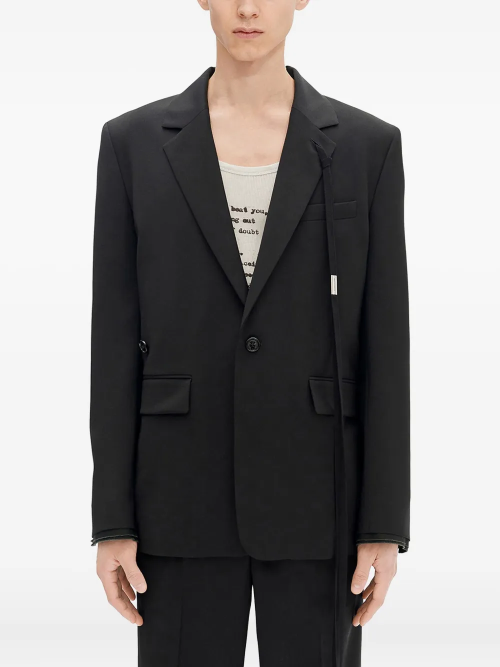 Шерстяной пиджак с деталями-ремнями Ann Demeulemeester
Шерстяной пиджак с деталями-ремнями Ann Demeulemeester