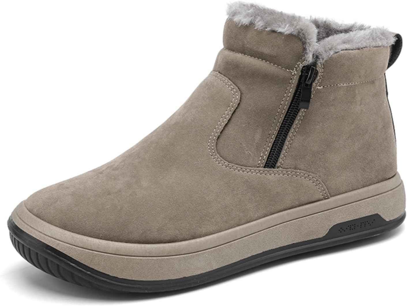 Мужские зимние ботинки Kelibasi до щиколотки с подкладкой из искусственного меха, боковой молнией и противоскользящей резиновой подошвой - верх из замши для холодной погоды, на улицу и повседневной носки, хаки
Мужские зимние ботинки Kelibasi до щиколотки с подкладкой из искусственного меха, боковой молнией и противоскользящей резиновой подошвой - верх из замши для холодной погоды, на улицу и повседневной носки, хаки