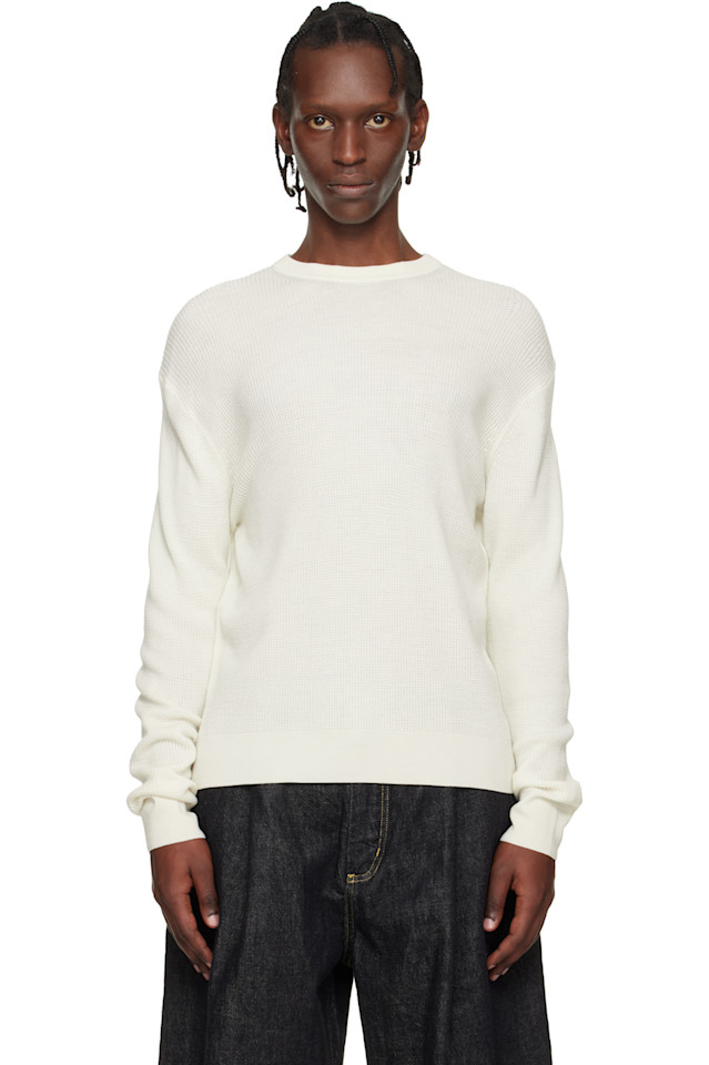 Studio Nicholson Вязаный свитер Off-White Portland
Studio Nicholson Вязаный свитер Off-White Portland