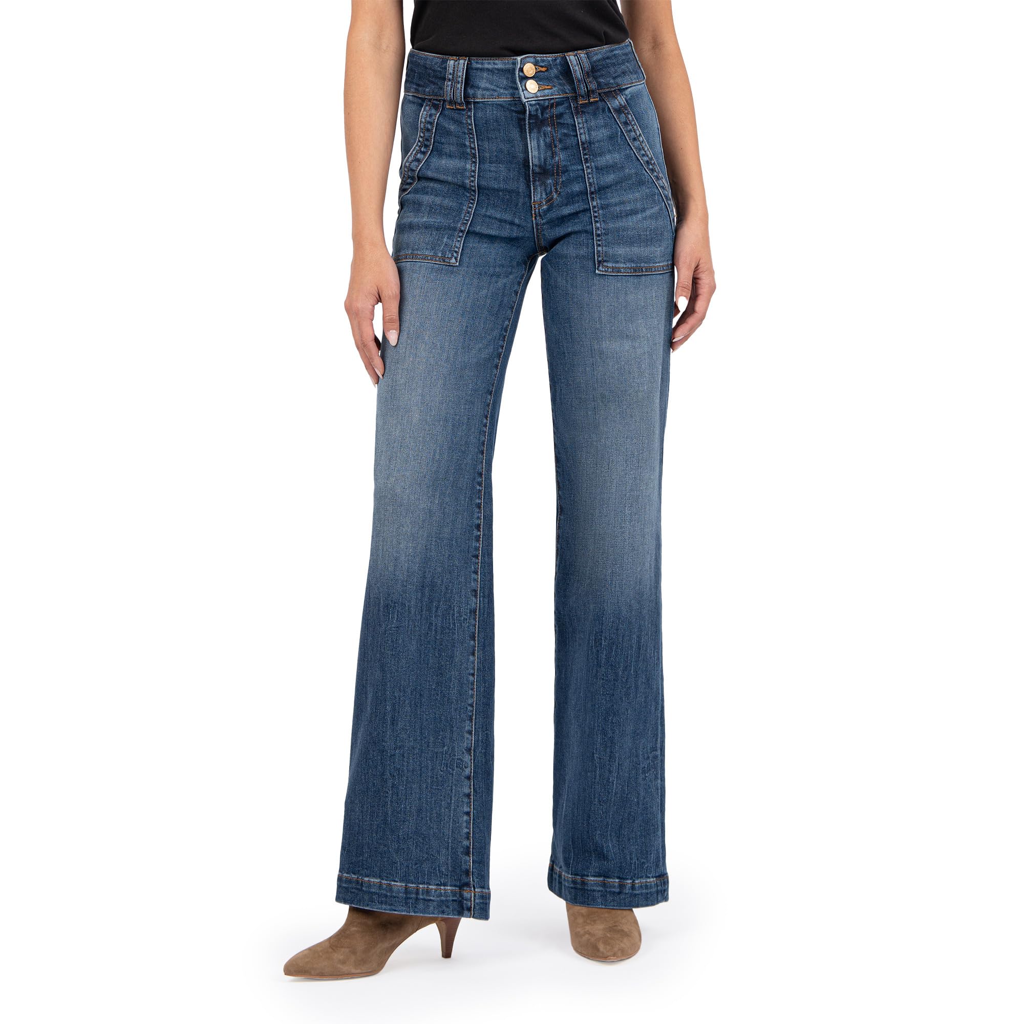 Джинсы KUT from the Kloth JODI HIGH RISE WIDE LEG -PORKCHOP FRONT POCKETS, цвет FAIRNESS
Джинсы KUT from the Kloth JODI HIGH RISE WIDE LEG -PORKCHOP FRONT POCKETS, цвет FAIRNESS