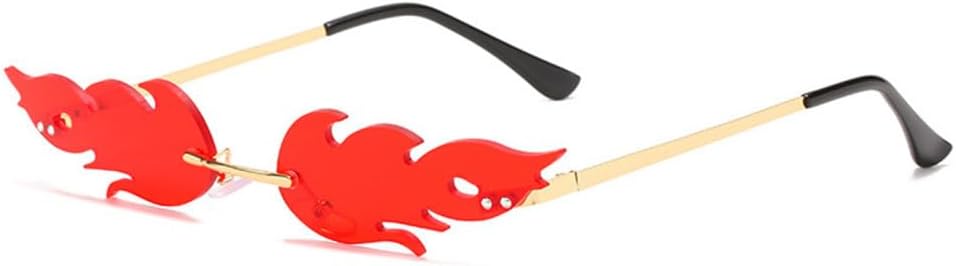 Уникальные женские солнцезащитные очки без оправы в форме пламени с прозрачными линзами Ocean. Солнцезащитные очки для женщин с защитой от УФ-излучения UV400 LVTFCO, Red
Уникальные женские солнцезащитные очки без оправы в форме пламени с прозрачными линзами Ocean. Солнцезащитные очки для женщин с защитой от УФ-излучения UV400 LVTFCO, Red