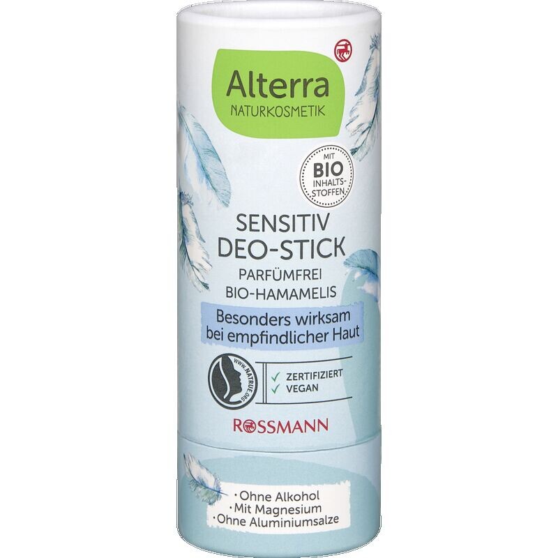 Дезодорант-стик Sensitive из органического гамамелиса Alterra NATURKOSMETIK, 40 g
Дезодорант-стик Sensitive из органического гамамелиса Alterra NATURKOSMETIK, 40 g