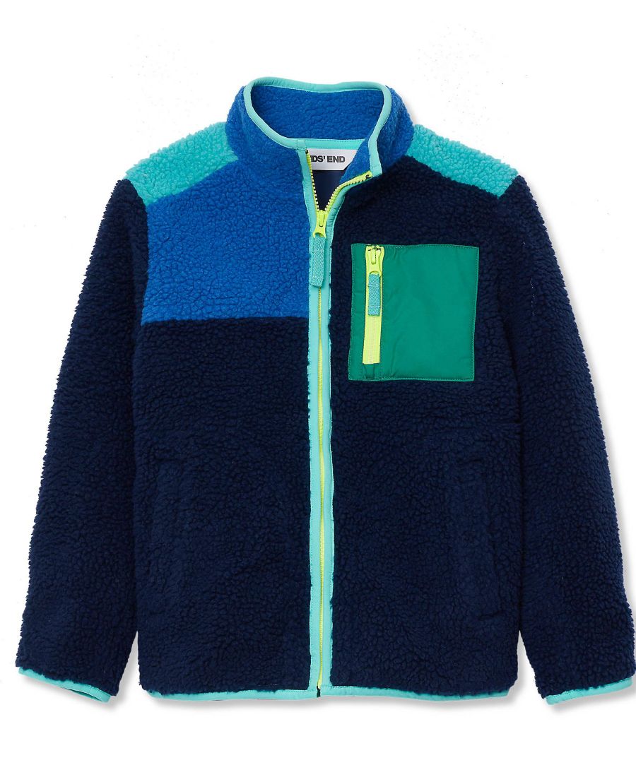 Детская куртка с высоким ворсом и контрастной отделкой на молнии Lands' End, Navy/bright blue/cockatoo
Детская куртка с высоким ворсом и контрастной отделкой на молнии Lands' End, Navy/bright blue/cockatoo